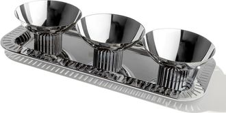 ANNA new york Striations Tray & 3 Mini Bowl Set in Silver at Nordstrom