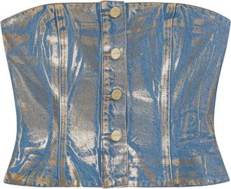 Ganni Donna, Top, Blu, S, new