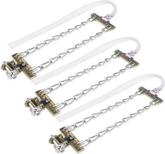 OEM 3 Piezas - Cadenas Antideslizantes - Barro, Hielo, Nieve - Neum&aacute;ticos De Invierno - Coche, Cami&oacute;n, Suv - Tela Oxford, Acero