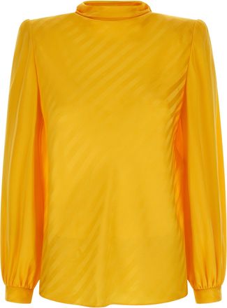 Valentino Garavani Bicolor Silk Womens Blouse
