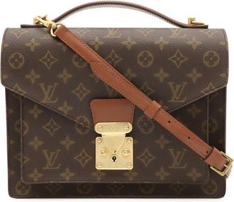 Louis Vuitton Brown Monogram Canvas Monceau 28 (Authentic Pre-Loved)
