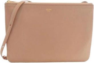 Celine Pre-owned Cross Body Bags, female, Beige, Size: ONE SIZE Pre-owned Vintage Shoulder Bag