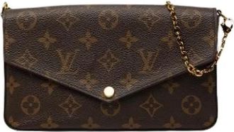 Louis Vuitton Pre-owned Pochette Felicie - Dames - Vintage Clutch - Bruin - ONE Size - Vintage
