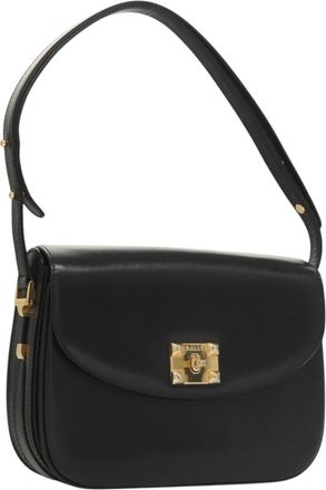 Bally Vintage Leather Leather Shoulder Bag Bag (Pre-Owned)