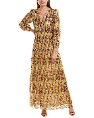 BA&SH Gullian Silk-Blend Maxi Dress