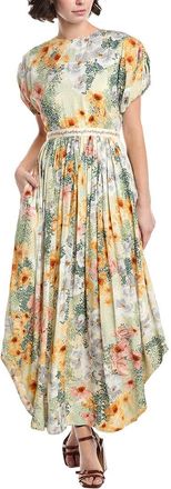 Agua Bendita Agua By Agua Bendita Florecer Midi Dress