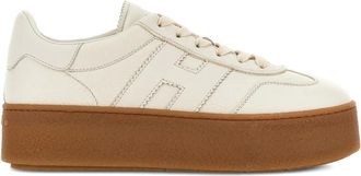 Hogan Sneakers H698 con suola rialzatalaform - Toni neutri