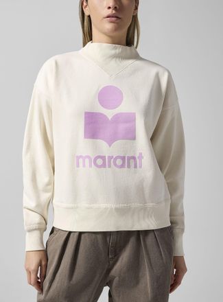 Isabel Marant Womens Moby velvet logo sweatshirt