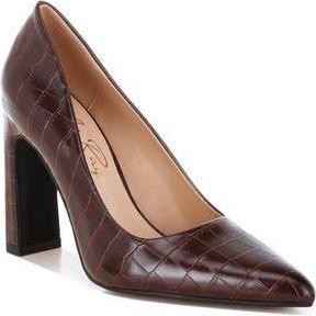 London Rag Scheba Croc Embossed Pump in Brown at Nordstrom Rack, Size 7.5