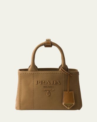 Prada Giardiniera Canvas Tote Bag