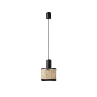 Faro Barcelona Mambo L&aacute;mpara Colgante Simple Negra/rat&aacute;n &Oslash;210 64315-47