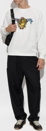Kenzo Wool Trousers, Mens, Black