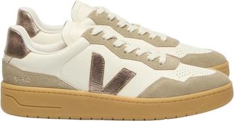 Veja V-90 Leather - Dames - Schoenen - Beige - Maat: 40 EU Leer