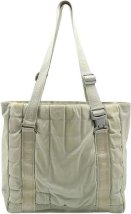Chanel Pre-owned Tote Bags, female, Gray, Size: ONE SIZE Pre-owned Sports Line Nylon Tote Bag