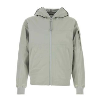 C.P. Company Bomber Jackets, male, Green, Size: 2XL Ice Stretch Nylon Jacket