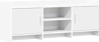 vidaXL Mueble De Tv 130 X 33 X 47 Cm Blanco Madera De Ingenier&iacute;a Vidaxl