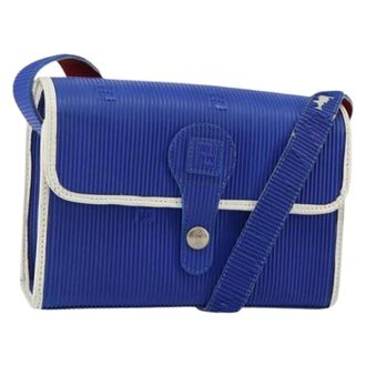 Fendi Pre-owned Rubber Cross Body Bag - Dames - Pre-owned - Blauw - Maat: ONE Size