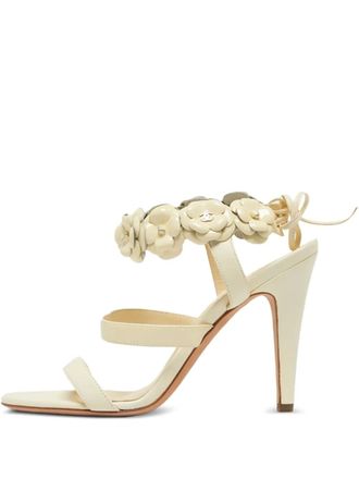 Chanel flower sandals - Neutrals