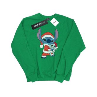 Disney Dames/Dames Lilo And Stitch Kerst Sweatshirt (Iers Groen)