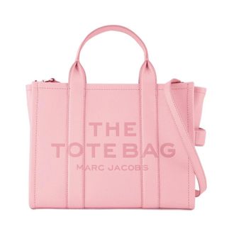 Marc Jacobs Leather Medium Tote Bag - female - Marc Jacobs - Shopping Bags - Pink - ONE SIZE - Bags
