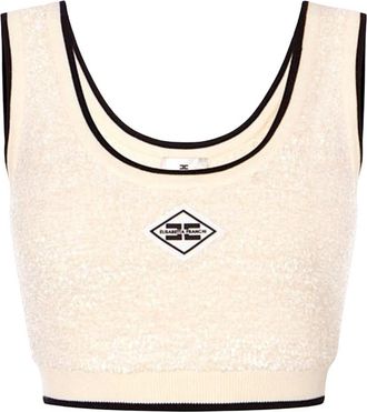 Elisabetta Franchi Mujer, Camisetas, Blanco, Talla: S