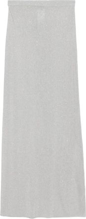 Tom Ford Geribbelde rok verfraaid met pailletten - Grijs