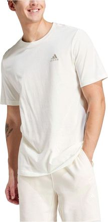 adidas Essentials Single Embroidered Small Logo T-Shirt Asia Sizing Off White IS1318