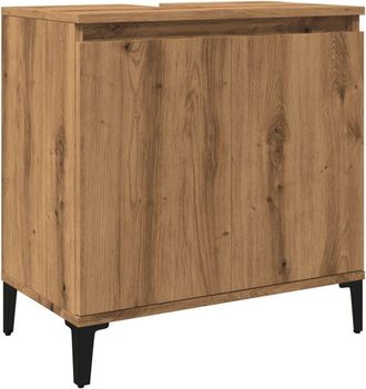 vidaXL Mueble de lavabo madera de ingeniería roble artisan 58x33x60 cm Vidaxl