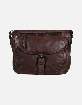 Gianni Conti Womens Alessandria Womens Messenger Bag - Brown - Size: ONE size