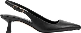 Marc Fisher LTD Kory Pump Womens Black Pointed Toe Kitten Heel HTAT1137
