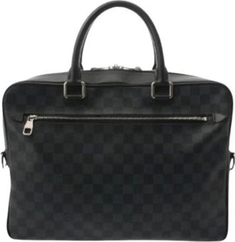 Louis Vuitton Pre-owned Handbags, male, Black, Size: ONE SIZE Pre-owned Damier Cobalt Briefcase