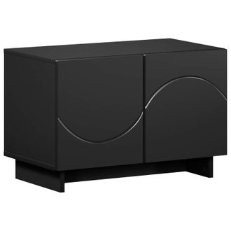 vidaXL Soporte De Tv 60 X 34.5 X 40 Cm Negro Madera De Ingenier&iacute;a Vidaxl
