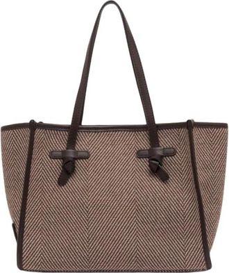 Gianni Chiarini Marcella Tote Bag - Dames - Shoppers - Beige - ONE Size - Wol - Tassen