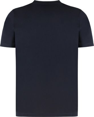 Paul & Shark Mens Navy Blue Cotton Crew-Neck T-Shirt T-Shirts And Polos