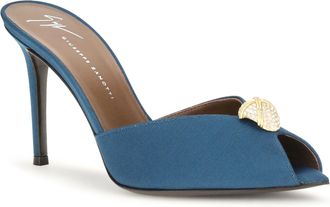 Giuseppe Zanotti Womens Intrigo Cocktail Mules Sandals 009 Calf Leather Bos Taurus