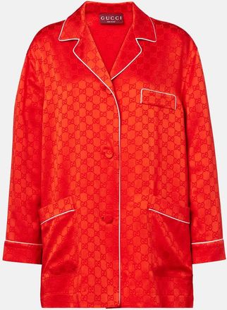 Gucci Camicia in raso GG