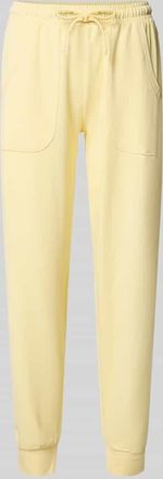 Christian Berg Slim Fit Sweatpants mit Viskose-Anteil in Hellgelb, Gr&ouml;&szlig;e XXL