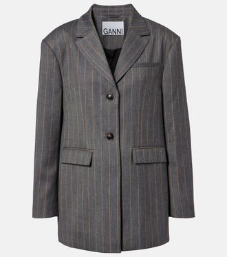 Ganni Pinstripe blazer