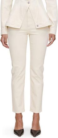 DL1961 Kristy High Waist Cigarette Jeans in Ecru at Nordstrom, Size 25