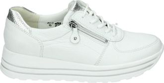 Waldl&auml;ufer Sportieve Lage Damesschoenen Wit - Dames - Sneakers - Wit - 41 EU - Leer - Schoenen