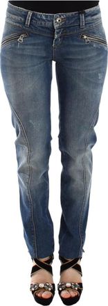 Ermanno Scervino Slim-Fit Denim Jeans - Dames - Slim Fit Jeans - Blauw - XS - Denim - Jeans