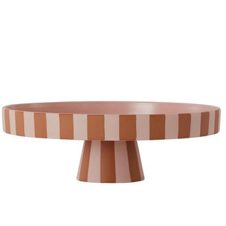 OYOY Toppu Tablett, &Oslash; 27 x H 9 cm, rosa / karamell