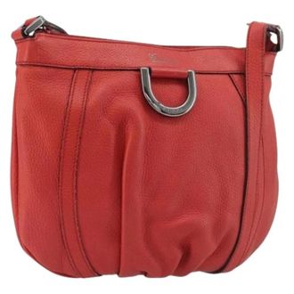 Gucci Pre-owned Vintage Shoulder Bag - Dames - Pre-owned - Rood - Maat: ONE Size Leer