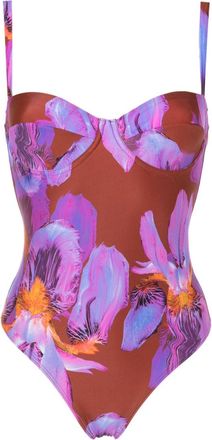 Lenny Niemeyer floral-print swimsuit - Purple