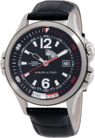 Hamilton Khaki Navy World Time GMT Automatic Black Dial Watch H77555735