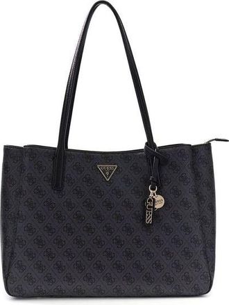 Guess Womens Tote Coal Logo Polyurethane Tote-bags