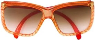 Dior Pre-owned Acetate sunglasses - Dames - Vintage Accessoires - Oranje - ONE Size - Vintage