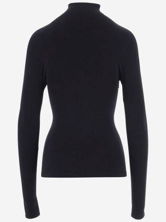 Gucci Seamless Stretch Jersey Sweater - Black