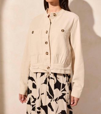 Tribal Womens Button Front Jacket In Frenchook
