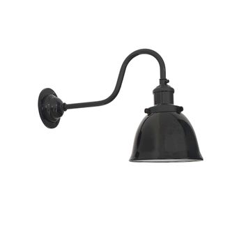 Netlighting Loa 1 Light Indoor Dome Wall Light Black E27